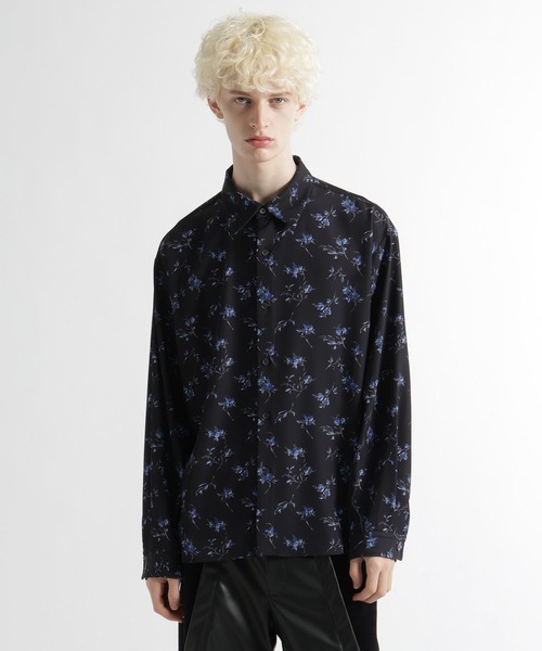 HARE（ハレ）の「FLOWER ARTシャツ(HARE)（シャツ/ブラウス・メンズ・ブラック系その他/ブラック/ホワイト/ブルー・FREE）」の20枚目の写真