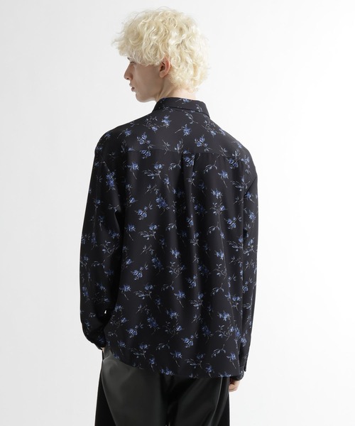 HARE（ハレ）の「FLOWER ARTシャツ(HARE)（シャツ/ブラウス・メンズ・ブラック系その他/ブラック/ホワイト/ブルー・FREE）」の22枚目の写真