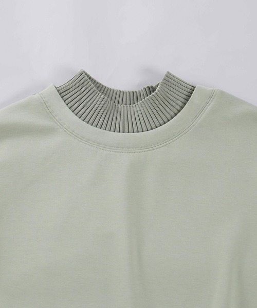 LUCA/LADY LUCK LUCA（ルカ/レディラックルカ）の「LC/LLL ニットレイヤード風ダンボールプルオーバー（Tシャツ/カットソー・レディース・チャコールグレー/アイボリー/グリーン・FREE）」の22枚目の写真