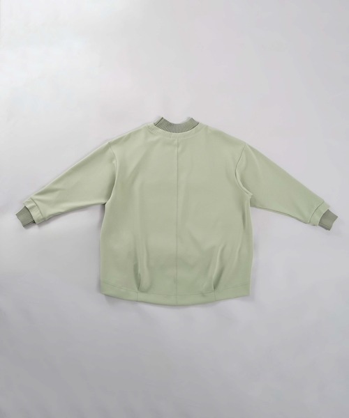 LUCA/LADY LUCK LUCA（ルカ/レディラックルカ）の「LC/LLL ニットレイヤード風ダンボールプルオーバー（Tシャツ/カットソー・レディース・チャコールグレー/アイボリー/グリーン・FREE）」の21枚目の写真