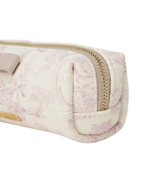 Maison de FLEUR（メゾンドフルール）の「フラワーガーデン柄合皮ロングポーチ（ポーチ・レディース・サックスブルー/ピンク/ブラック・FREE）」の17枚目の写真