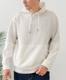 Blue Standard （ブルースタンダード）の「【BLUE STANDARD/ブルースタンダード】パフィースウェット バイカラー プルオーバーパーカー フーディー ストレッチ 春服（パーカー）」