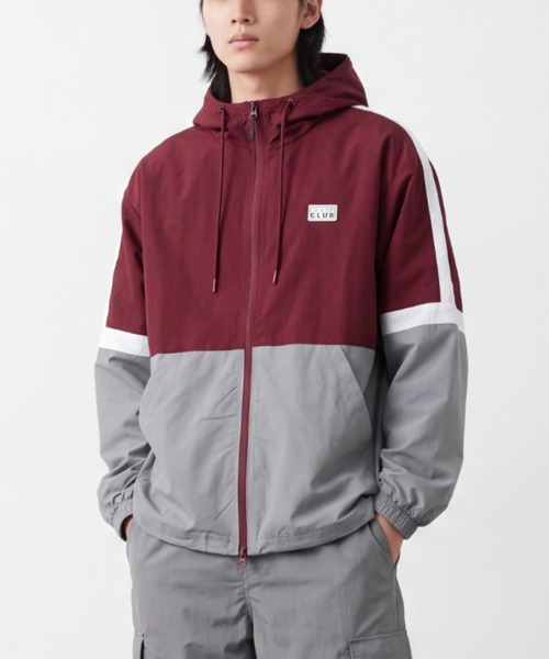 PRO CLUB (プロクラブ)の「【T17】【PRO CLUB/プロクラブ】SYMMETRY TRACK JACKET(ナイロンジャケット・メンズ・マルーン/ブラック/ロイヤルブルー・MEDIUM/LARGE/SMALL)」の1枚目の写真