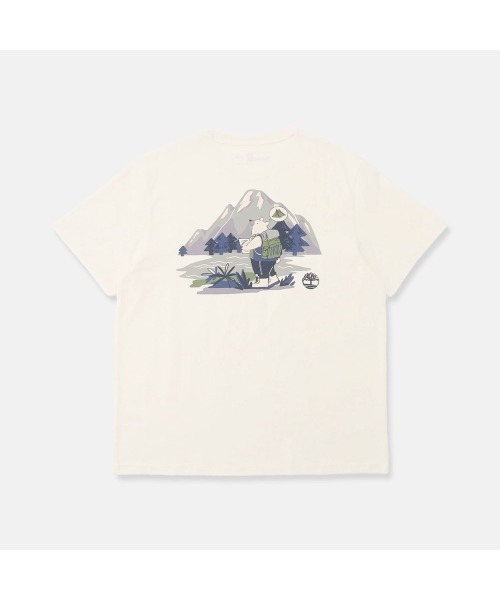 Timberland(ティンバーランド)の「ベア キャンプ グラフィック Tシャツ ユニセックス(Tシャツ/カットソー・メンズ・ライトホワイト・LARGE/MEDIUM/SMALL/X-LARGE)」の6枚目の写真