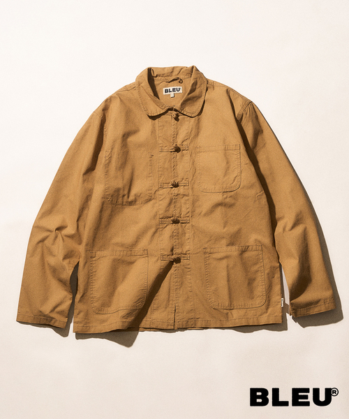 417 EDIFICE（フォーワンセブンエディフィス）の「【BLEU DE CHINE STORE】 SHANGHAI JACKET（シャツ/ブラウス・メンズ・カーキ/アイボリー/オレンジ/ネイビー/ベージュ・X-LARGE/LARGE）」の2枚目の写真