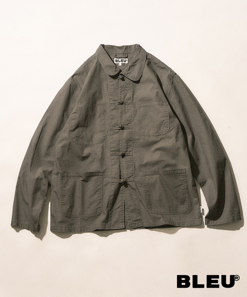 417 EDIFICE（フォーワンセブンエディフィス）の「【BLEU DE CHINE STORE】 SHANGHAI JACKET（シャツ/ブラウス・メンズ・カーキ/アイボリー/オレンジ/ネイビー/ベージュ・X-LARGE/LARGE）」の3枚目の写真