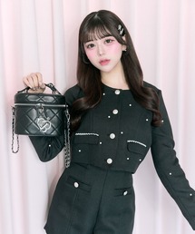 【Belle Charme】Pearl Tweed Jacket