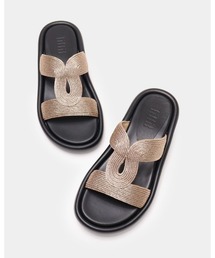 fitfit｜フィットフィットのサンダル（ゴールド/金色系・3.1～5cm
