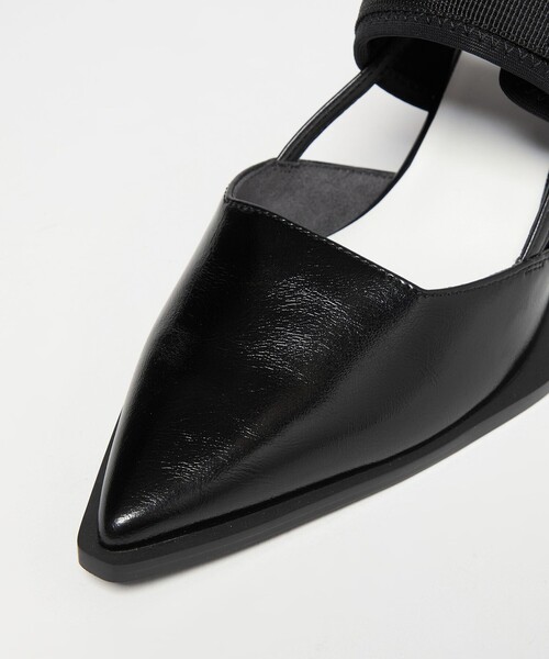 SY UNITED ARROWS(シーユナイテッドアローズ)の「<SY> シェイプヒールベルクロバックベルト パンプス50↑(パンプス・レディース・ブラック/シルバー・23.5cm/23cm/22.5cm/22cm/25cm/24.5cm/24cm)」の9枚目の写真