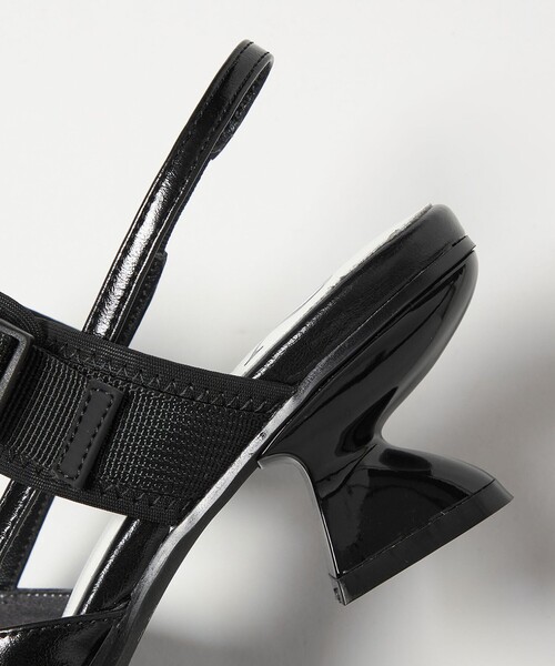 SY UNITED ARROWS(シーユナイテッドアローズ)の「<SY> シェイプヒールベルクロバックベルト パンプス50↑(パンプス・レディース・ブラック/シルバー・23.5cm/23cm/22.5cm/22cm/25cm/24.5cm/24cm)」の10枚目の写真