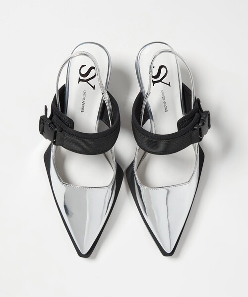 SY UNITED ARROWS(シーユナイテッドアローズ)の「<SY> シェイプヒールベルクロバックベルト パンプス50↑(パンプス・レディース・ブラック/シルバー・23.5cm/23cm/22.5cm/22cm/25cm/24.5cm/24cm)」の12枚目の写真