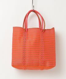 MAISON mou（メゾンムー）の「【Moon Bird/ムーンバード】手編みの メルカドバッグ（M）MBST26-03（かごバッグ）」