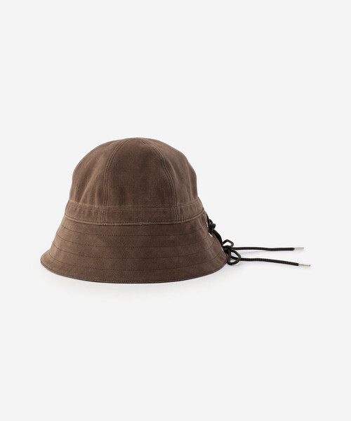 KIJIMA TAKAYUKI(キジマ タカユキ)の「KIJIMA TAKAYUKI | FLOCKY PRINTED DENIM 2WAY SAILOR HAT WOMEN(ハット・レディース・ブラック/ブラウン・1)」の5枚目の写真