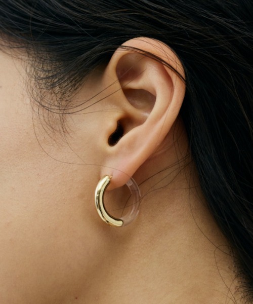 DRWCYS（ドロシーズ）の「クリアメタルコンビピアス（ピアス（両耳用）・レディース・シルバー/ゴールド・FREE）」の11枚目の写真