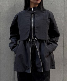&g'aime（アンジェム）の「【&ｇ'aime 】3wayドロストオーバージャケット　3-Way Drawstring Over Jacket（ナイロンジャケット）」