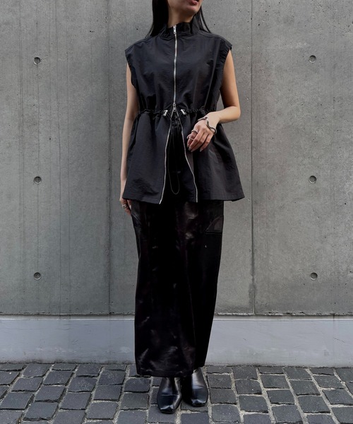 &g'aime(アンジェム)の「【&g'aime 】3wayドロストオーバージャケット 3-Way Drawstring Over Jacket(ナイロンジャケット・レディース・ブルー/グレー/ブラック/ライトグレー/チャコールグレー・FREE)」の21枚目の写真