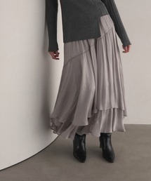 MIELI INVARIANT | Aurora Tiered Sheen Skirt(スカート)