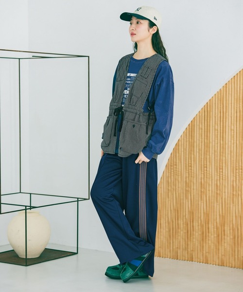 niko and...（ニコアンド）の「サイドラインカットパンツ（その他パンツ・レディース・ネイビー/グリーン/アイボリー・LARGE/MEDIUM）」の7枚目の写真