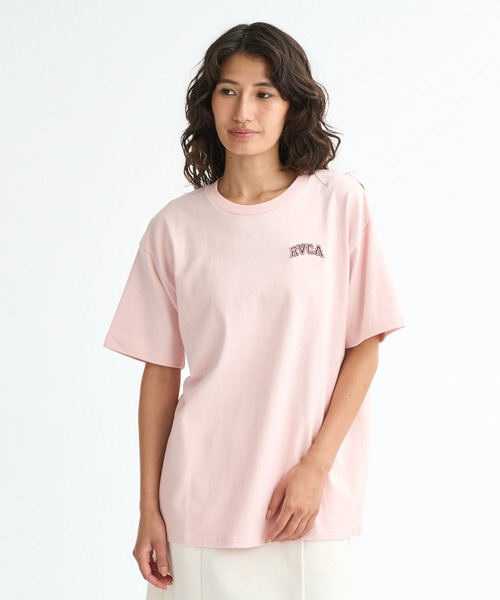 RVCA(ルーカ)の「RVCA ウィメンズ ARCH RVCA LOOSE FIT SS TEE Tシャツ 【2026年春夏モデル】(Tシャツ/カットソー・レディース・ホワイト/ピンク系その他/ブラック・LARGE/MEDIUM/SMALL)」の11枚目の写真