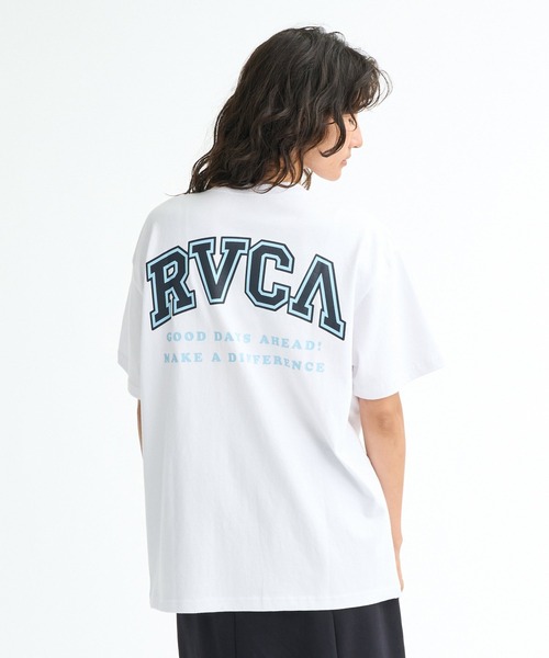 RVCA(ルーカ)の「RVCA ウィメンズ ARCH RVCA LOOSE FIT SS TEE Tシャツ 【2026年春夏モデル】(Tシャツ/カットソー・レディース・ホワイト/ピンク系その他/ブラック・LARGE/MEDIUM/SMALL)」の5枚目の写真