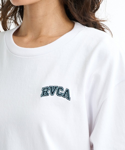 RVCA(ルーカ)の「RVCA ウィメンズ ARCH RVCA LOOSE FIT SS TEE Tシャツ 【2026年春夏モデル】(Tシャツ/カットソー・レディース・ホワイト/ピンク系その他/ブラック・LARGE/MEDIUM/SMALL)」の6枚目の写真