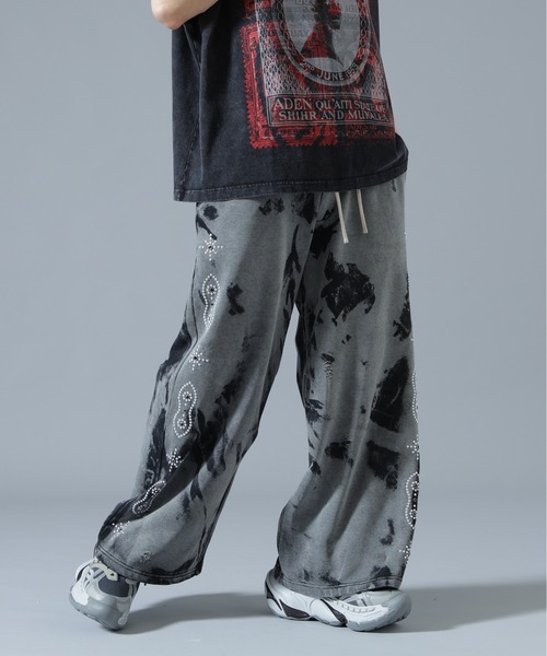 DANKE SCHON(ダンケシェーン)の「DankeSchon/ダンケシェーン/STUDS SWEAT BAGGY PANTS(スウェットパンツ・メンズ・ブラウン/グレー/ネイビー・S/L/M)」の18枚目の写真