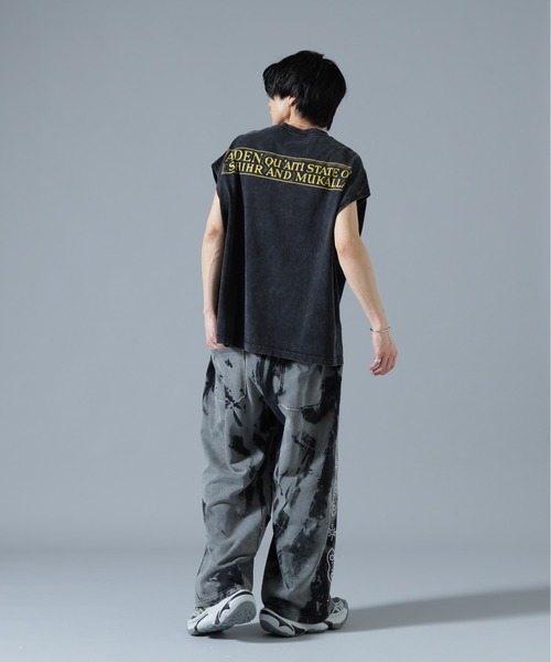 DANKE SCHON(ダンケシェーン)の「DankeSchon/ダンケシェーン/STUDS SWEAT BAGGY PANTS(スウェットパンツ・メンズ・ブラウン/グレー/ネイビー・S/L/M)」の14枚目の写真