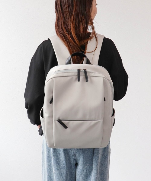 Cepica（セピカ）の「ナイロンビジネスリュック（バックパック/リュック・レディース・ライトグレー/ブラック・FREE）」の9枚目の写真
