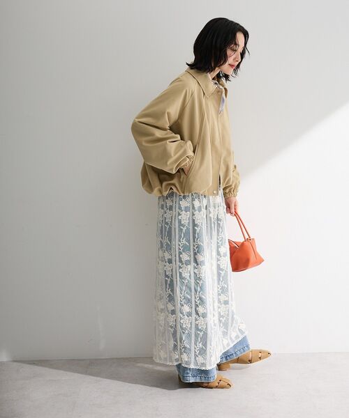 Green Parks(グリーンパークス)の「衿付きバルーンブルゾン(ブルゾン・レディース・ブラック/ベージュ・FREE)」の3枚目の写真