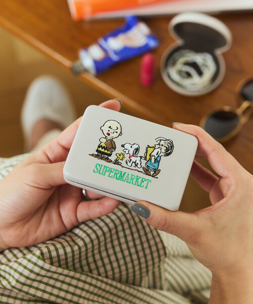 HEMING'S/ヘミングス PEANUTS マルチケース コンパクトミラーケースL
