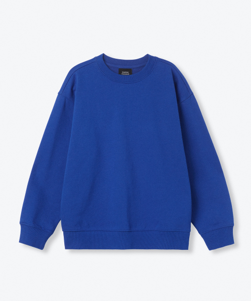 MUSINSA STANDARD KIDS（ムシンサスタンダードキッズ）の「オーバーサイズスウェットシャツ[ブルー]（スウェット・レディース・その他・100/110/120/130/160/140/150）」の2枚目の写真