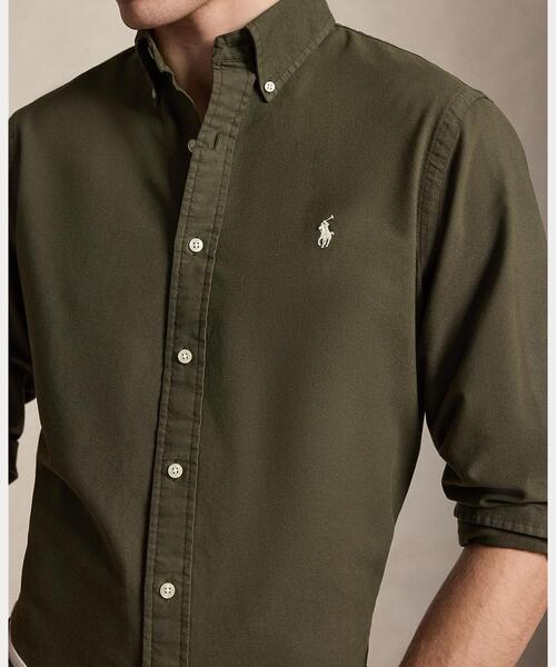 POLO RALPH LAUREN(ポロ ラルフ ローレン)の「クラシック フィット ガーメントダイド オックスフォード シャツ(シャツ/ブラウス・メンズ・グリーン系1・L/M/S/XXL/XS/XL)」の6枚目の写真