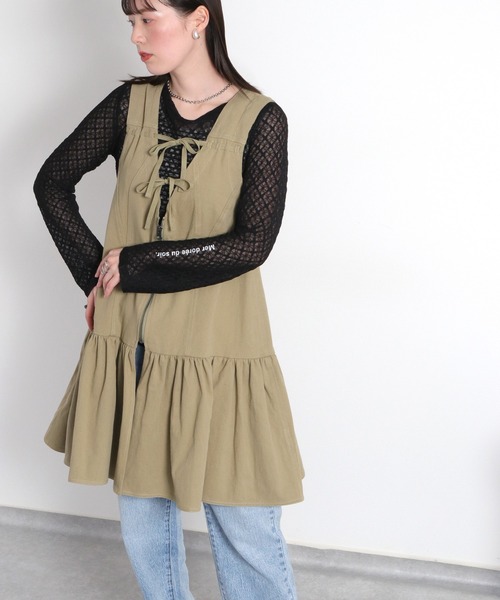 cepo(セポ)の「【シアーレース】ロゴデザインロングスリーブTee(Tシャツ/カットソー・レディース・オフホワイト/ブラック・M)」の16枚目の写真