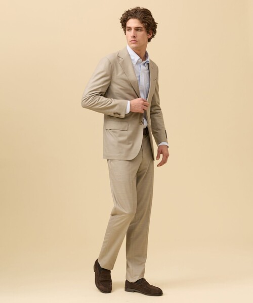 J.PRESS（ジェイプレス）の「夏に嬉しい6つの高機能【J.PRESS-POOL WOOL】【セットアップ対応】ジャージーセットアップ ジャケット（テーラードジャケット・メンズ・ネイビー系9/グレー系/ベージュ系・SMALL/MEDIUM/LARGE/X-LARGE/BM/BL）」の21枚目の写真