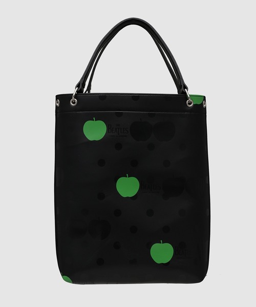 THE BEATLES COMME des GARCONS（ザ ビートルズ コムデギャルソン）の「THE BEATLES CdG TOTE BAG APPLE PRINTED（トートバッグ・メンズ・ブラック・ONE SIZE）」の2枚目の写真