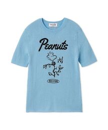 【PEANUTS RECORDS】ウッドストックジャガードリブニット