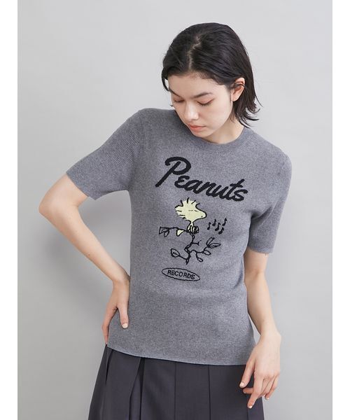 Mila Owen（ミラオーウェン）の「【PEANUTS RECORDS】ウッドストックジャガードリブニット（ニット/セーター・レディース・ベージュ/ライトブルー/グレー・0/1）」の7枚目の写真
