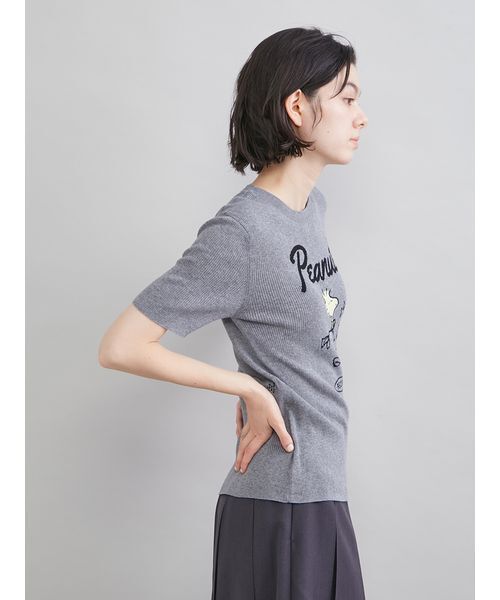 Mila Owen（ミラオーウェン）の「【PEANUTS RECORDS】ウッドストックジャガードリブニット（ニット/セーター・レディース・ベージュ/ライトブルー/グレー・0/1）」の8枚目の写真