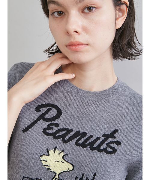 Mila Owen（ミラオーウェン）の「【PEANUTS RECORDS】ウッドストックジャガードリブニット（ニット/セーター・レディース・ベージュ/ライトブルー/グレー・0/1）」の10枚目の写真