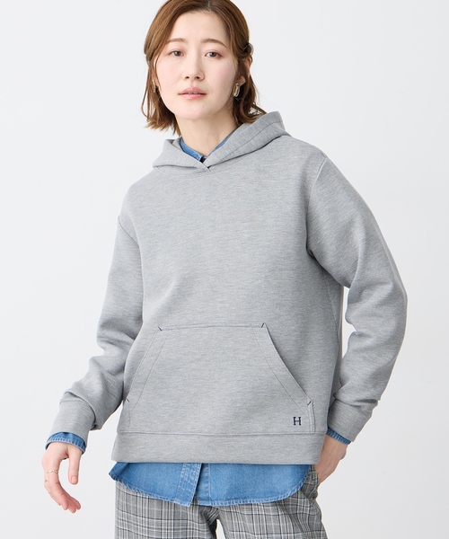 Petit Honfleur（プチオンフルール）の「ダンボールスウェットパーカー【セットアップ対応】（Tシャツ/カットソー・レディース・グレー/ベージュ・M/L）」の3枚目の写真