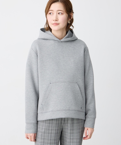 Petit Honfleur（プチオンフルール）の「ダンボールスウェットパーカー【セットアップ対応】（Tシャツ/カットソー・レディース・グレー/ベージュ・M/L）」の5枚目の写真