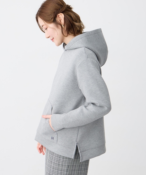 Petit Honfleur（プチオンフルール）の「ダンボールスウェットパーカー【セットアップ対応】（Tシャツ/カットソー・レディース・グレー/ベージュ・M/L）」の6枚目の写真