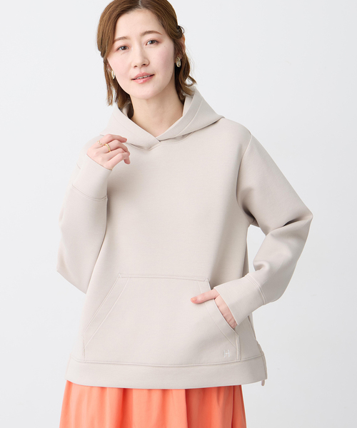 Petit Honfleur（プチオンフルール）の「ダンボールスウェットパーカー【セットアップ対応】（Tシャツ/カットソー・レディース・グレー/ベージュ・M/L）」の8枚目の写真