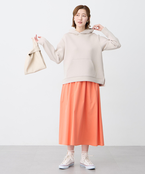 Petit Honfleur（プチオンフルール）の「ダンボールスウェットパーカー【セットアップ対応】（Tシャツ/カットソー・レディース・グレー/ベージュ・M/L）」の13枚目の写真