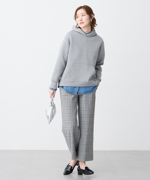 Petit Honfleur（プチオンフルール）の「ダンボールスウェットパーカー【セットアップ対応】（Tシャツ/カットソー・レディース・グレー/ベージュ・M/L）」の14枚目の写真