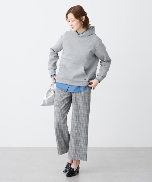 Petit Honfleur（プチオンフルール）の「ダンボールスウェットパーカー【セットアップ対応】（Tシャツ/カットソー・レディース・グレー/ベージュ・M/L）」の16枚目の写真