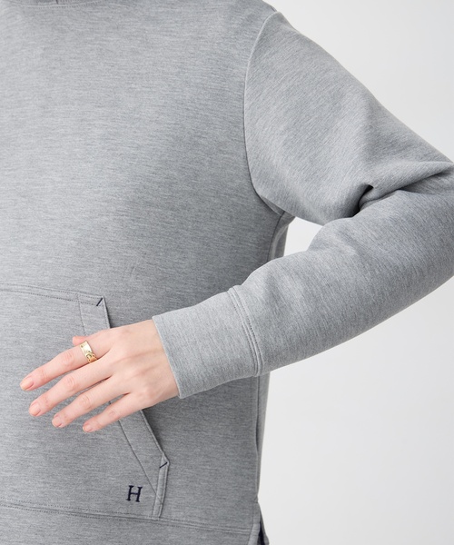 Petit Honfleur（プチオンフルール）の「ダンボールスウェットパーカー【セットアップ対応】（Tシャツ/カットソー・レディース・グレー/ベージュ・M/L）」の18枚目の写真