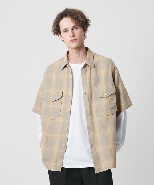 PENDLETON（ペンドルトン）の「＜PENDLETON × CGS.＞チェック ネルシャツ（シャツ/ブラウス・メンズ・ライトブルー/オレンジ・L/M/XL/S）」の9枚目の写真