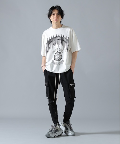 DANKE SCHON(ダンケシェーン)の「【WEB&DEPOT限定】DankeSchon/ダンケシェーン/S/S Tee COLLEGE(Tシャツ/カットソー・メンズ・ホワイト/ブラック・L/M)」の5枚目の写真