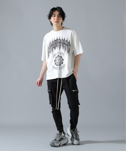 DANKE SCHON(ダンケシェーン)の「【WEB&DEPOT限定】DankeSchon/ダンケシェーン/S/S Tee COLLEGE(Tシャツ/カットソー・メンズ・ホワイト/ブラック・L/M)」の6枚目の写真